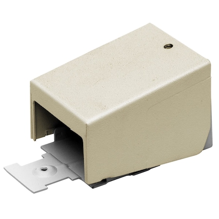 Hubbell Wiring Device-Kellems Metal Raceway, End Fitting, Large Radius, HBL2400 Series, Ivory HBL2410CIV